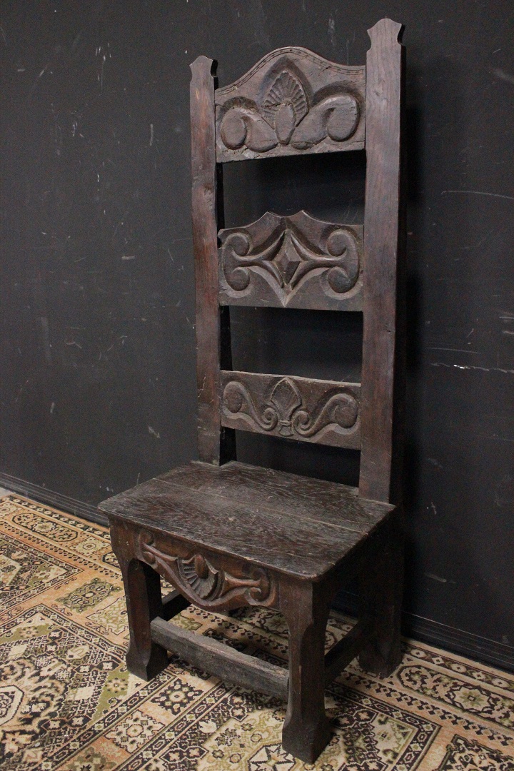 575_sedia_trono_scranno_legno_rovere_lavorato_wood_XVIII_XIX_secolo_francese_Francia_FRA_0