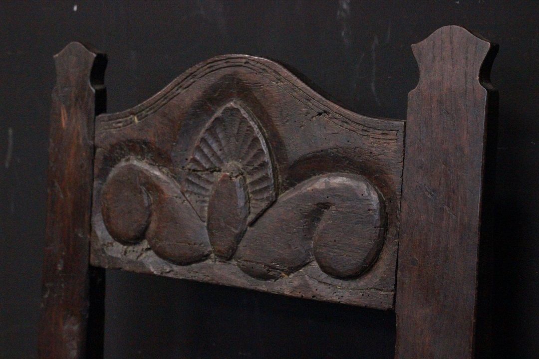 575_sedia_trono_scranno_legno_rovere_lavorato_wood_XVIII_XIX_secolo_francese_Francia_FRA_1