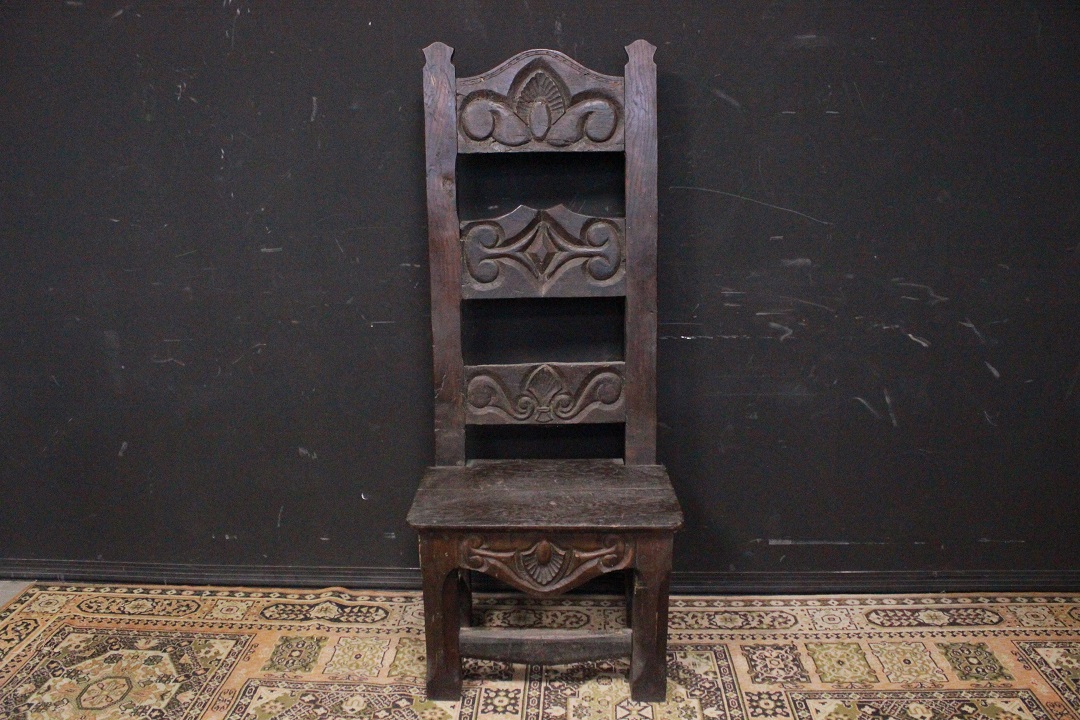 575_sedia_trono_scranno_legno_rovere_lavorato_wood_XVIII_XIX_secolo_francese_Francia_FRA_3