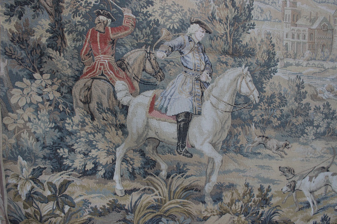 Grande arazzo da parete con paesaggio di caccia 400×183 cm (739) – Divani  originali Chesterfield Brescia vendita e noleggio