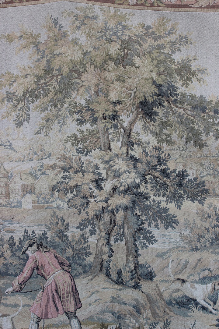 739_arazzo_gigante_bosco_natura_caccia_nobili_paesaggio_XIX_secolo_1800_16