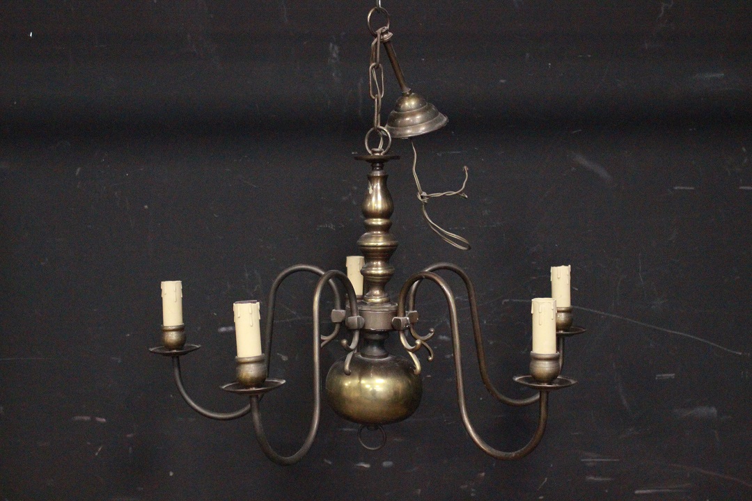 1103_lampadario_ottone_5_cinque_luci_luce_Brescia_Roncadelle_seconda_metà_XX_secolo_3