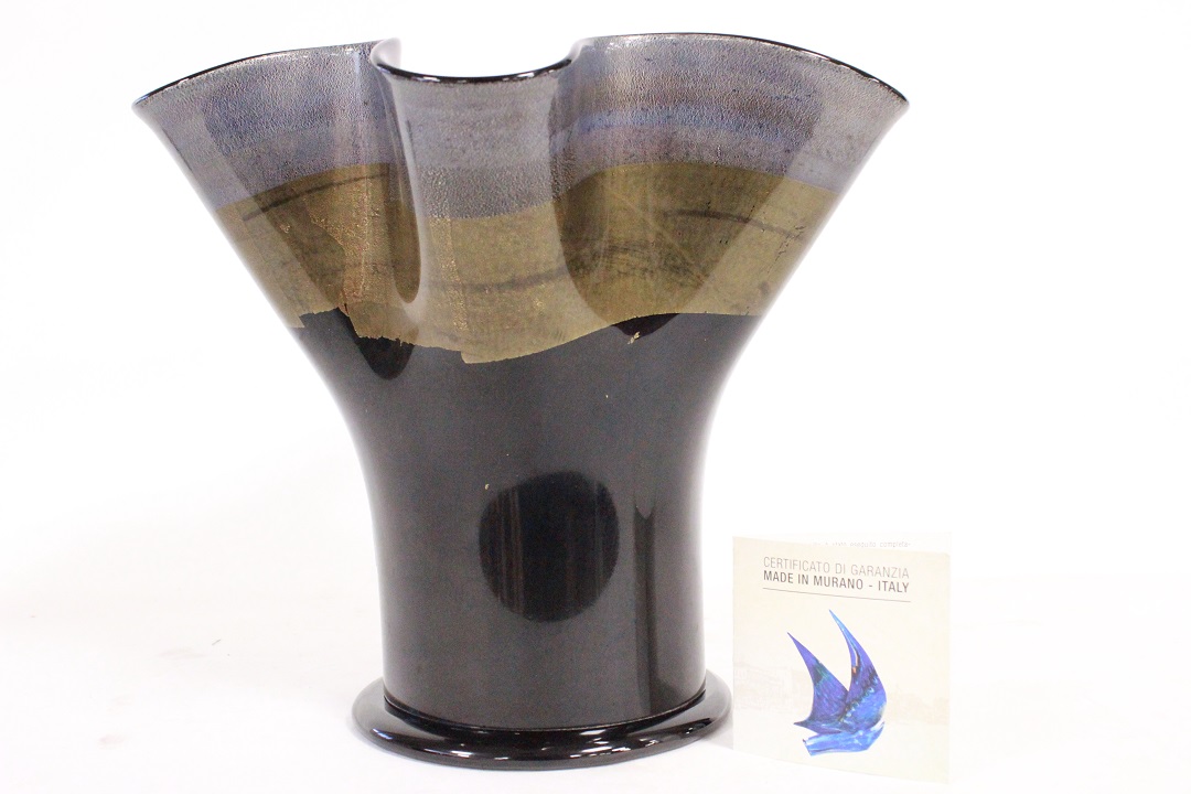 1137_vaso_vase_nero_black_oro_gold_Murano_glass_vetro_firmato_signed_Cammozzo_certificato_artigianato_made_in_Murano_Venezia_Venice_Brescia_Roncadelle_1