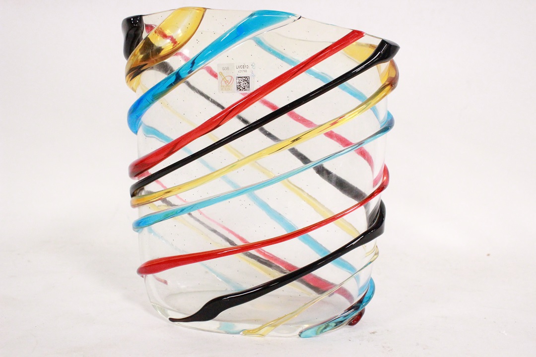 1165_vaso_vase_Murano_glass_vetro_spirali_firmato_signed_Cammozzo_certificato_artigianato_made_in_Murano_Venezia_Venice_Brescia_Roncadelle_0