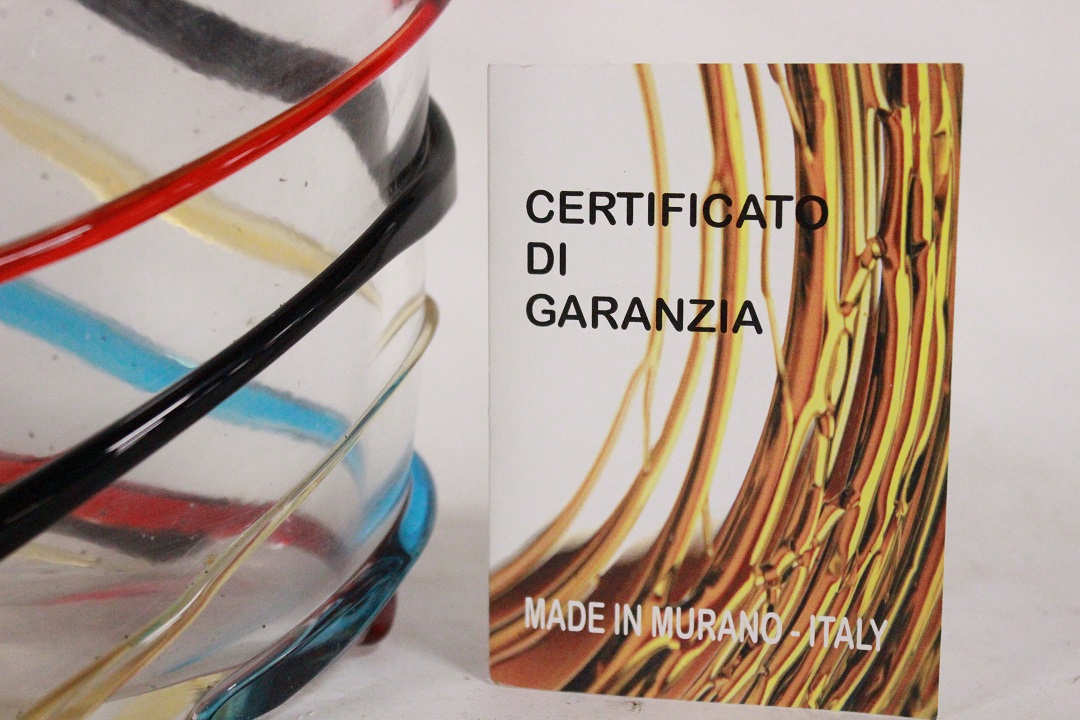 1165_vaso_vase_Murano_glass_vetro_spirali_firmato_signed_Cammozzo_certificato_artigianato_made_in_Murano_Venezia_Venice_Brescia_Roncadelle_1