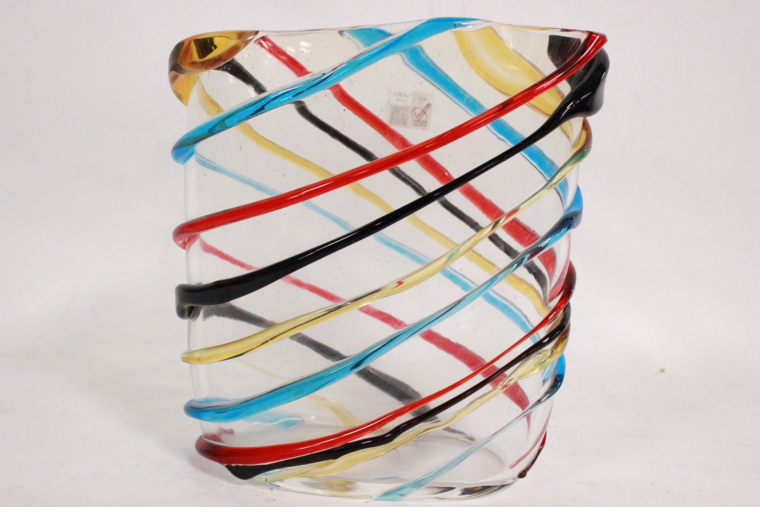 1165_vaso_vase_Murano_glass_vetro_spirali_firmato_signed_Cammozzo_certificato_artigianato_made_in_Murano_Venezia_Venice_Brescia_Roncadelle_12