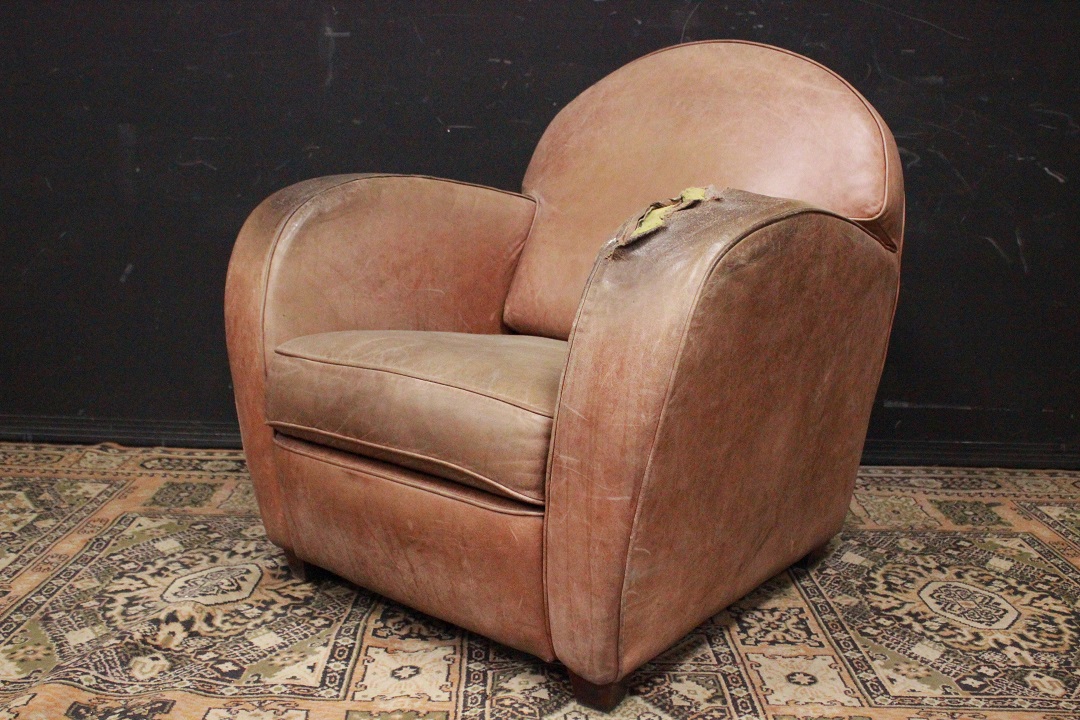 1222_poltrona_armchair_design_leather_pelle_marrone_chiaro_light_brown_Brescia_Roncadelle_francese_Francia_FRA_0