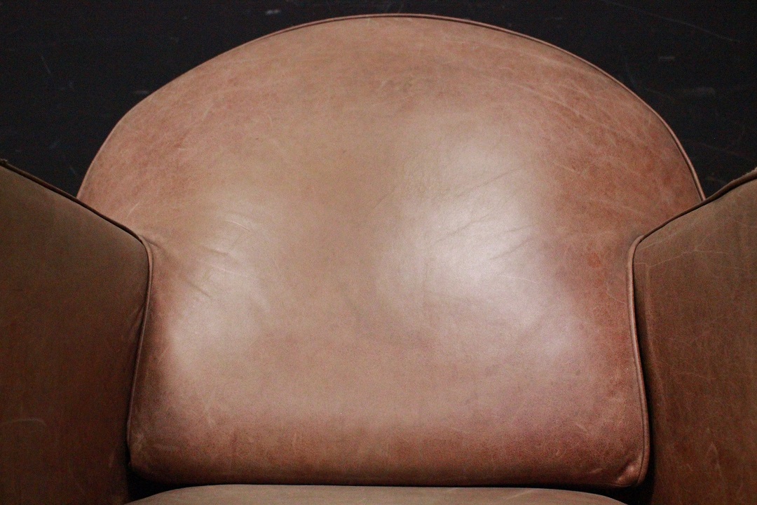 1222_poltrona_armchair_design_leather_pelle_marrone_chiaro_light_brown_Brescia_Roncadelle_francese_Francia_FRA_1