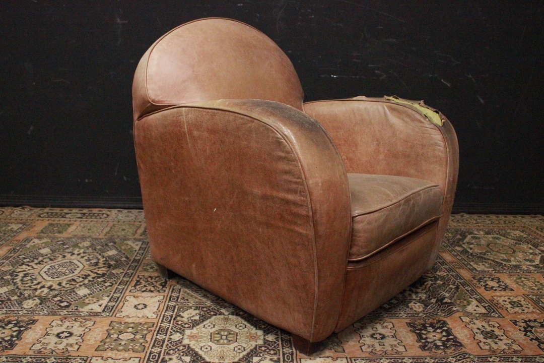 1222_poltrona_armchair_design_leather_pelle_marrone_chiaro_light_brown_Brescia_Roncadelle_francese_Francia_FRA_2